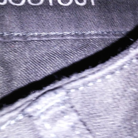 Apt 9 Jeans Womens Size 4 Petite 4P Bootcut Solid Black Denim Waist 15" Inseam 3 - Picture 5 of 11